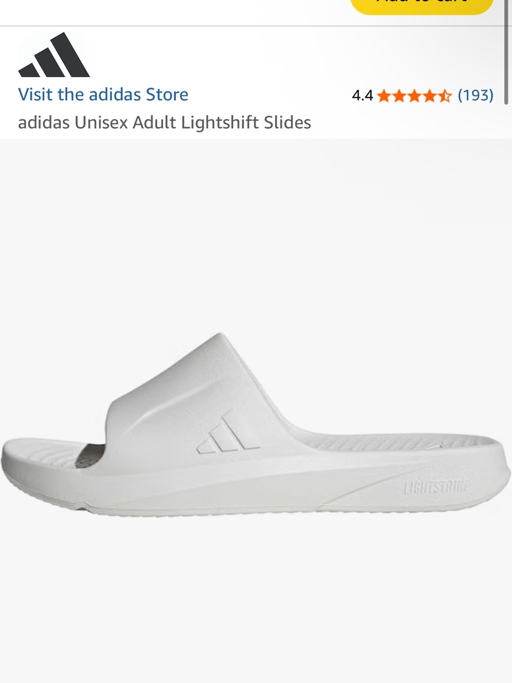 NWT ADIDAS Women's Slide Sandals in Off-White - Picture 2 of 5